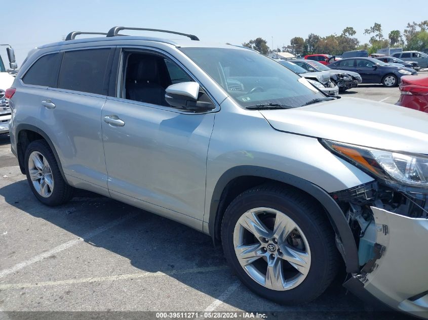 2019 Toyota Highlander Limited VIN: 5TDDZRFH0KS927492 Lot: 39511271