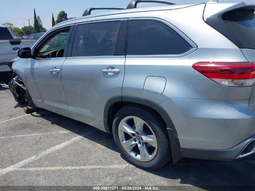 2019 Toyota Highlander Limited VIN: 5TDDZRFH0KS927492 Lot: 39511271