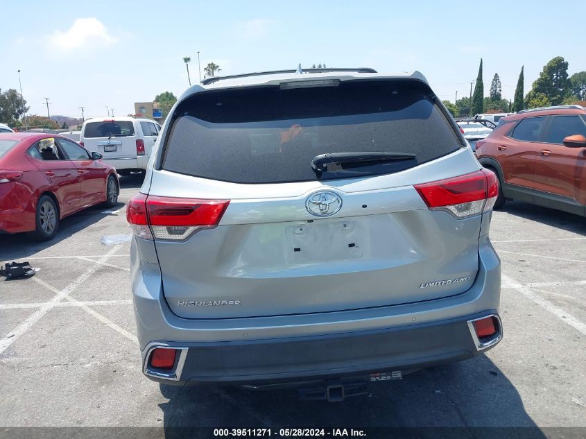 2019 Toyota Highlander Limited VIN: 5TDDZRFH0KS927492 Lot: 39511271