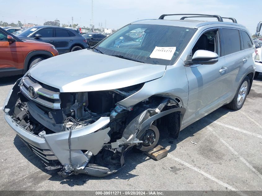 2019 Toyota Highlander Limited VIN: 5TDDZRFH0KS927492 Lot: 39511271