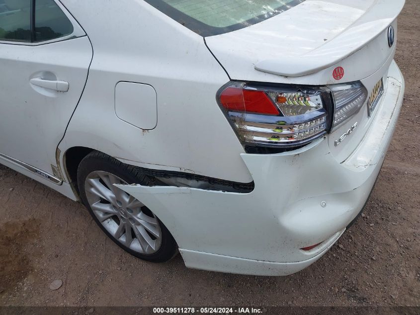 2010 Lexus Hs 250H Premium VIN: JTHBB1BA1A2001693 Lot: 39511278