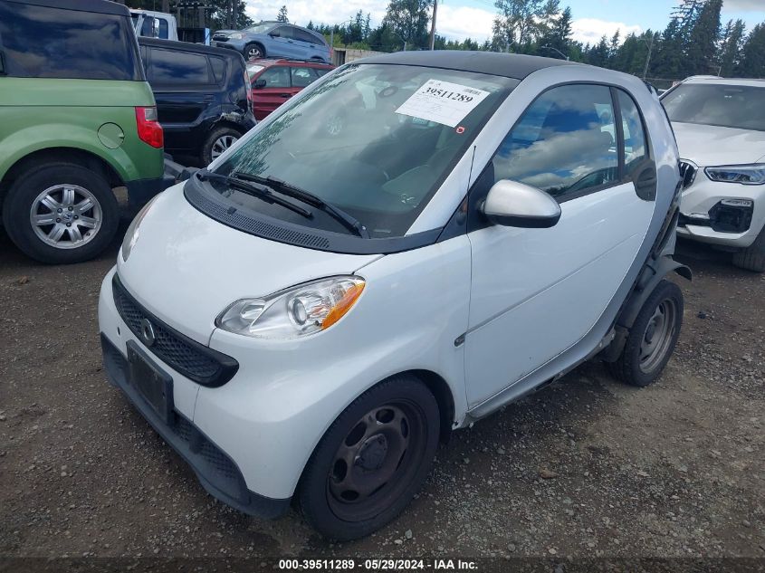 2014 Smart Fortwo Passion/Pure VIN: WMEEJ3BA9EK785318 Lot: 39511289