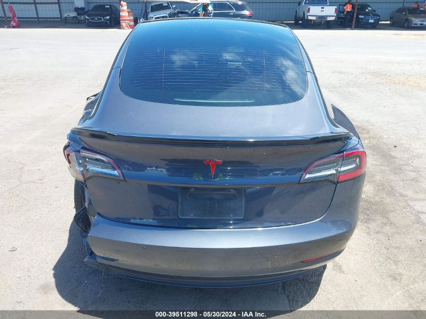 2021 Tesla Model 3 Standard Range Plus Rear-Wheel Drive VIN: 5YJ3E1EA1MF939185 Lot: 39511298