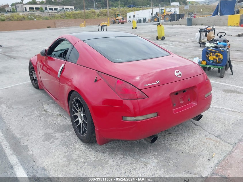 2003 Nissan 350Z VIN: JN1AZ34E83T020990 Lot: 39511307