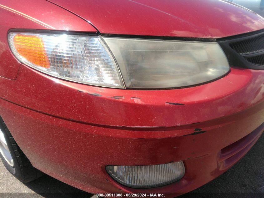 1999 Toyota Camry Solara Sle VIN: 2T1CF22P6XC222611 Lot: 39511308