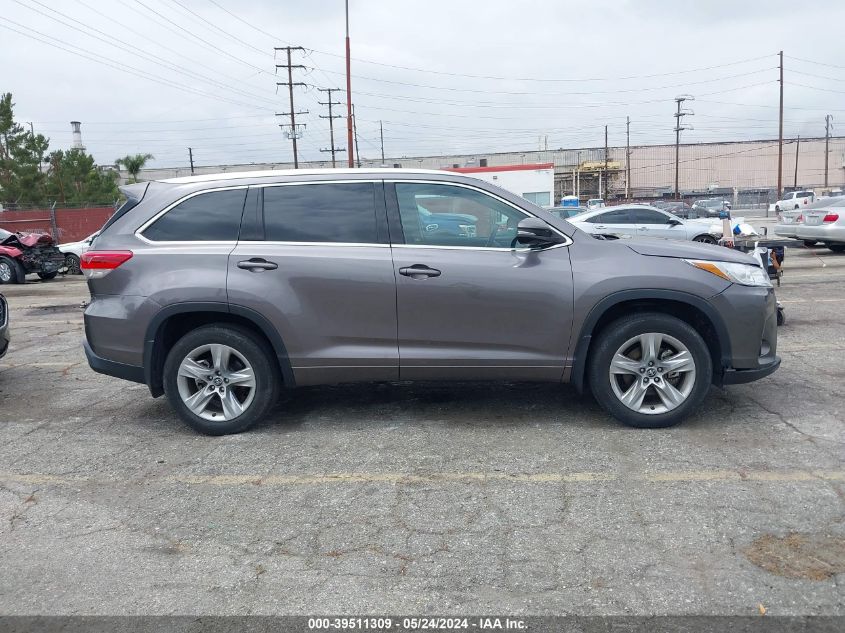 2019 Toyota Highlander Limited VIN: 5TDYZRFHXKS289379 Lot: 39511309