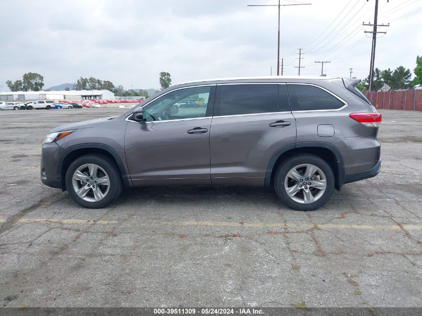 2019 Toyota Highlander Limited VIN: 5TDYZRFHXKS289379 Lot: 39511309