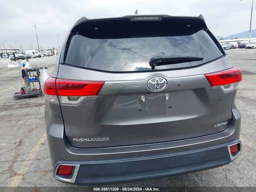 2019 Toyota Highlander Limited VIN: 5TDYZRFHXKS289379 Lot: 39511309