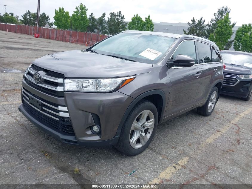 2019 Toyota Highlander Limited VIN: 5TDYZRFHXKS289379 Lot: 39511309