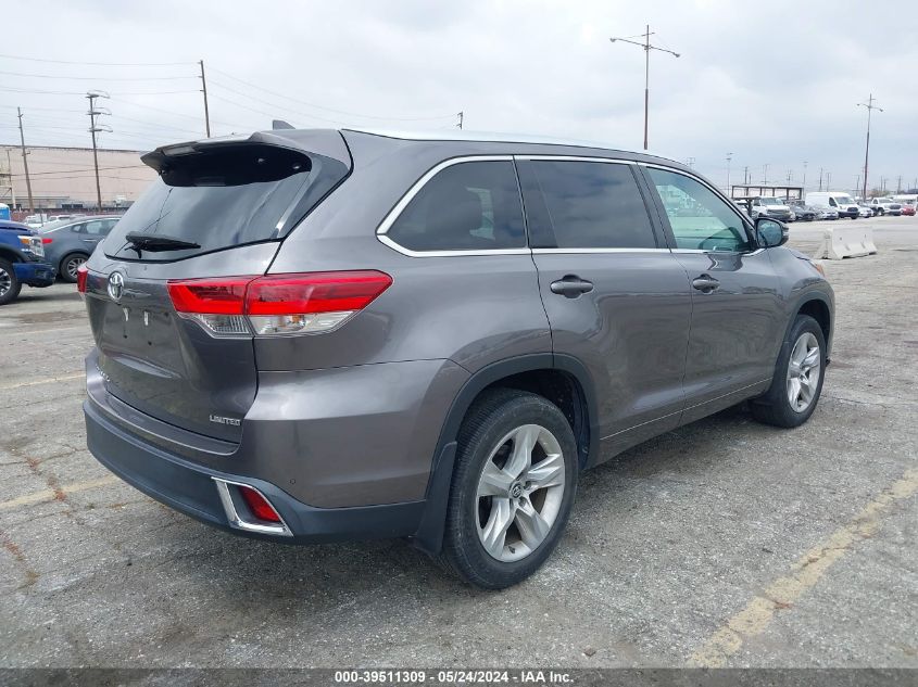 2019 Toyota Highlander Limited VIN: 5TDYZRFHXKS289379 Lot: 39511309