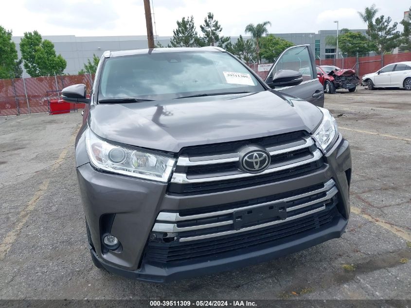 2019 Toyota Highlander Limited VIN: 5TDYZRFHXKS289379 Lot: 39511309