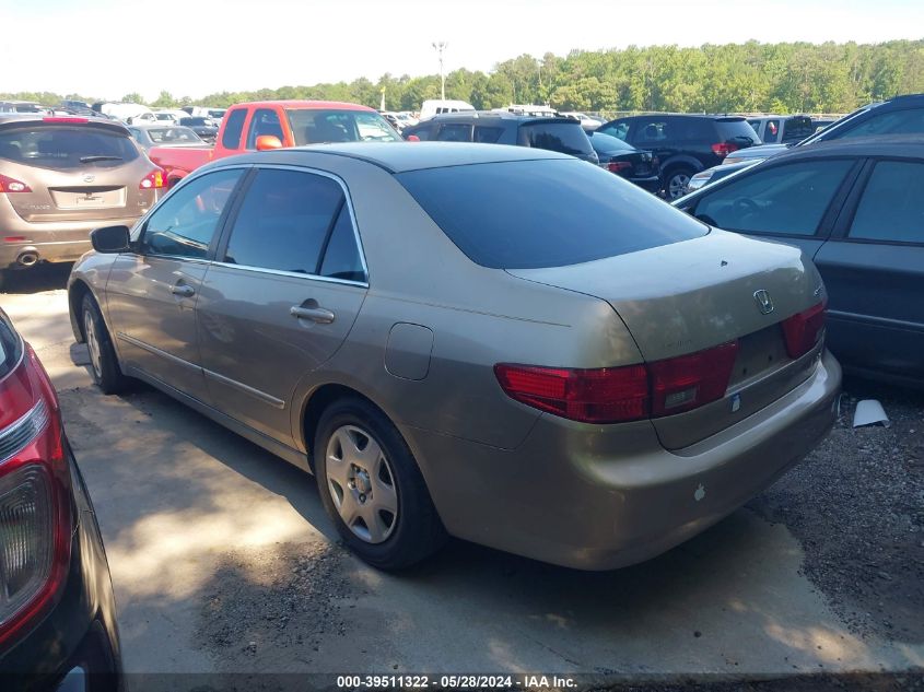 2005 Honda Accord 2.4 Lx VIN: 1HGCM564X5A086025 Lot: 39511322