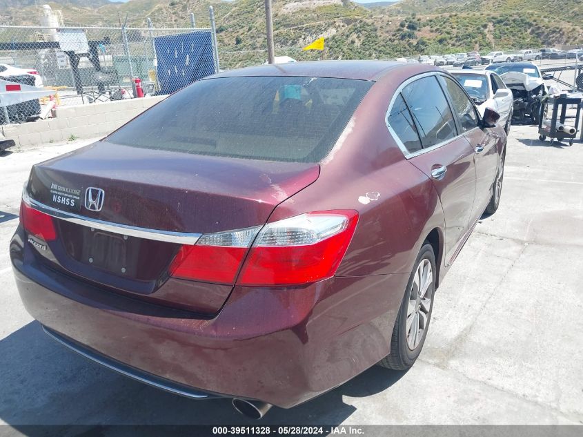 2014 Honda Accord Lx VIN: 1HGCR2F34EA026328 Lot: 39511328