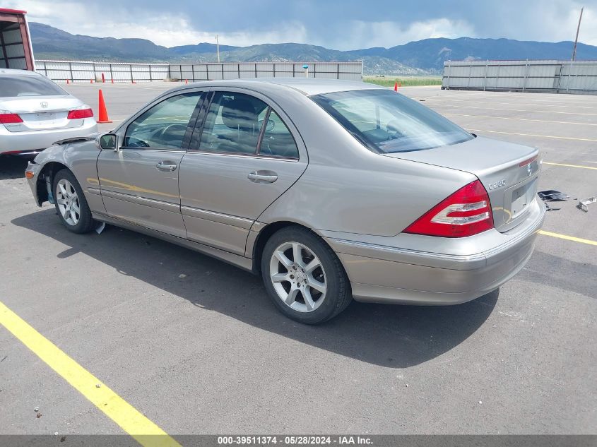 2007 Mercedes-Benz C 280 Luxury 4Matic VIN: WDBRF92H97F885978 Lot: 39511374