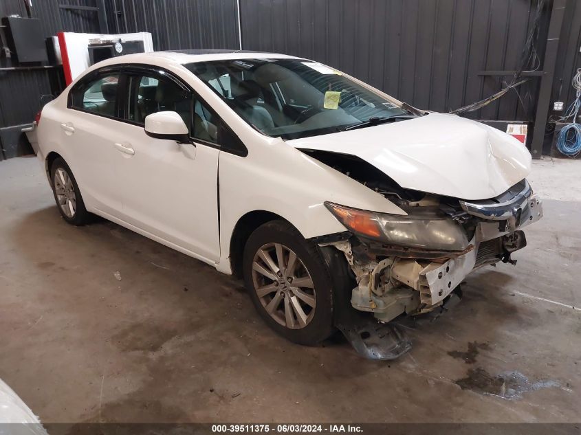 2012 Honda Civic Ex-L VIN: 2HGFB2F95CH525630 Lot: 39511375