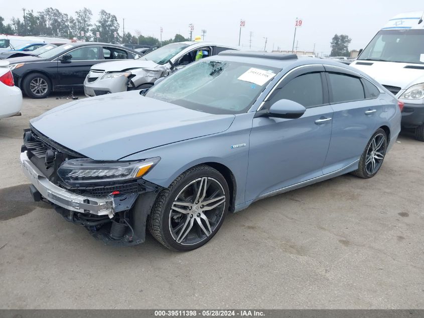 2022 Honda Accord Touring Hybrid VIN: 1HGCV3F9XNA012181 Lot: 39511398