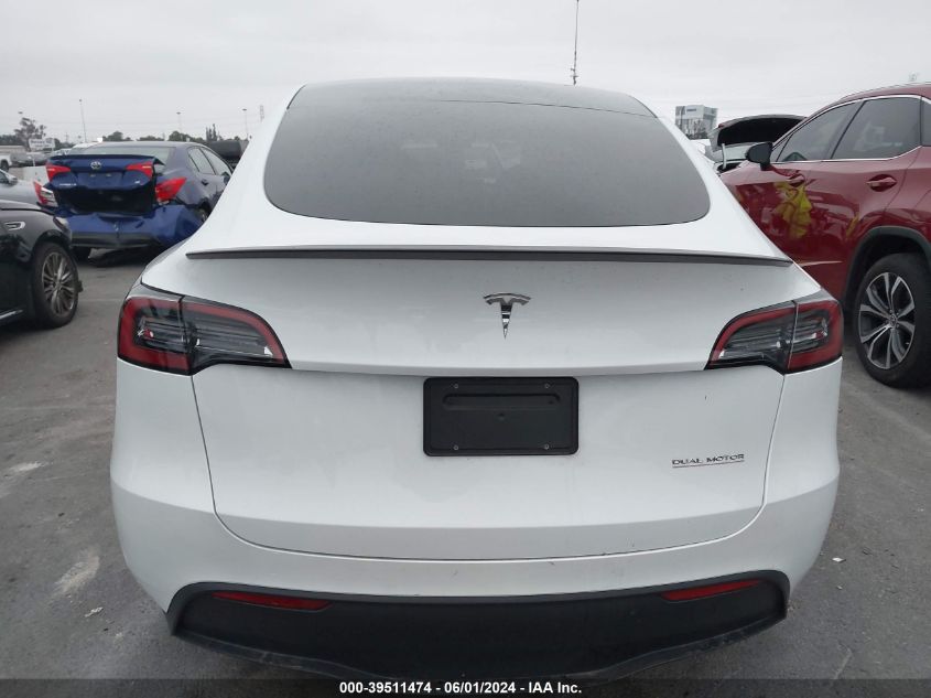 2023 Tesla Model Y Awd/Performance Dual Motor All-Wheel Drive VIN: 7SAYGDEF3PF765043 Lot: 39511474