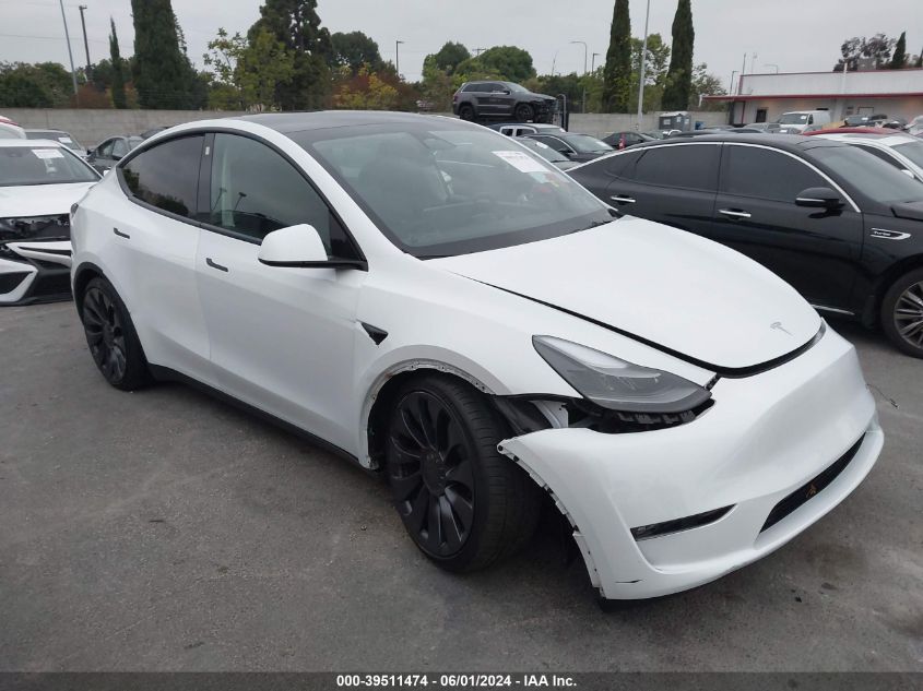 2023 Tesla Model Y Awd/Performance Dual Motor All-Wheel Drive VIN: 7SAYGDEF3PF765043 Lot: 39511474