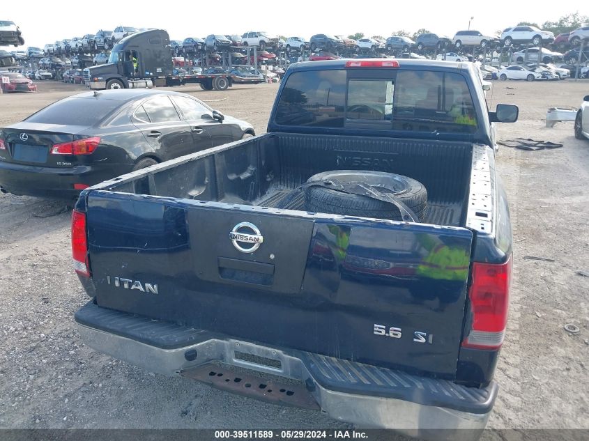 2007 Nissan Titan Se VIN: 1N6BA06A97N222228 Lot: 39511589