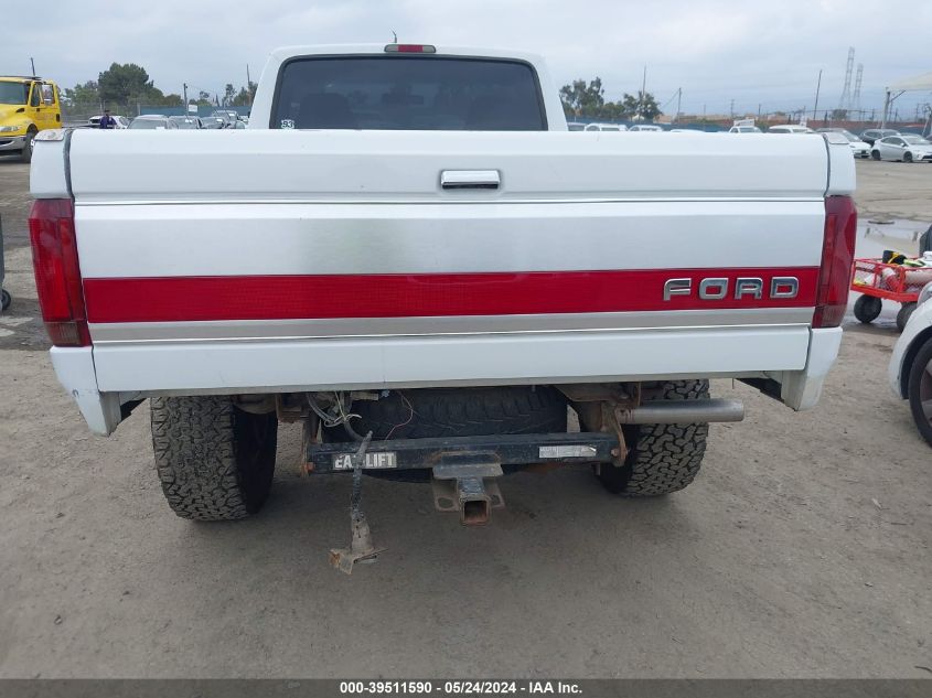 1996 Ford F250 VIN: 2FTHF26G8TCA19555 Lot: 39511590