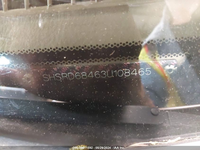 2003 Honda Cr-V Lx VIN: SHSRD68463U108465 Lot: 39511592