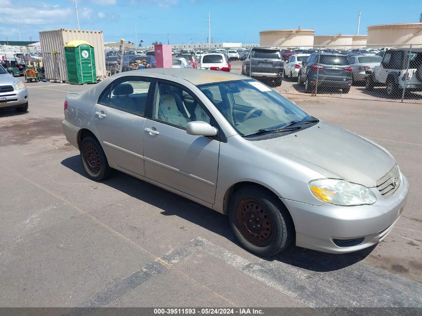 2003 Toyota Corolla Le VIN: 1NXBR32E83Z122011 Lot: 39511593