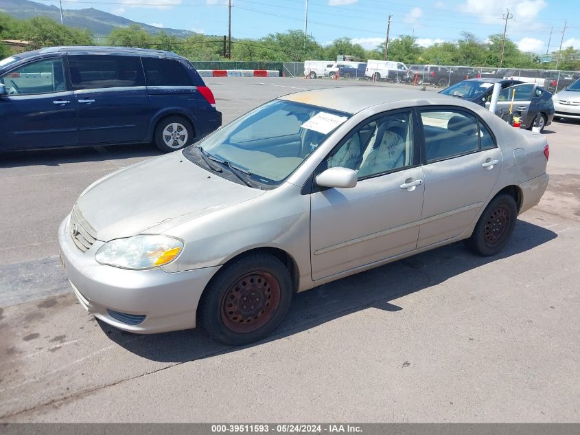 2003 Toyota Corolla Le VIN: 1NXBR32E83Z122011 Lot: 39511593