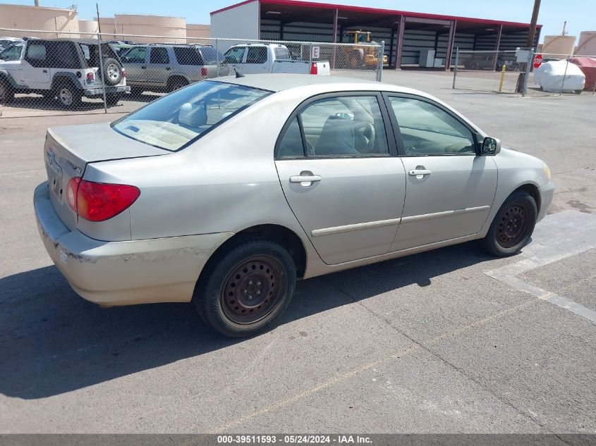 2003 Toyota Corolla Le VIN: 1NXBR32E83Z122011 Lot: 39511593