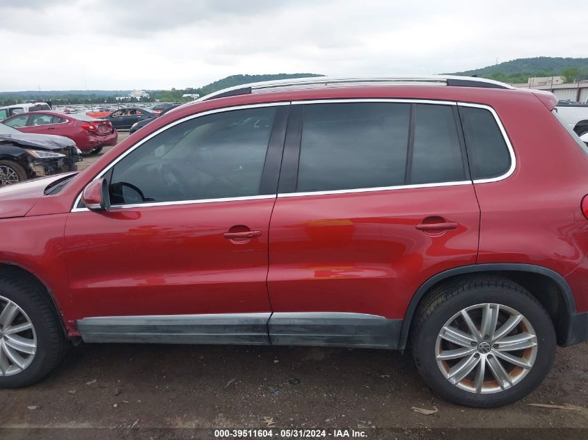 2014 Volkswagen Tiguan Sel VIN: WVGAV3AX6EW087115 Lot: 39511604