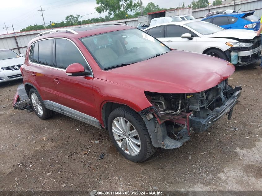 2014 Volkswagen Tiguan Sel VIN: WVGAV3AX6EW087115 Lot: 39511604