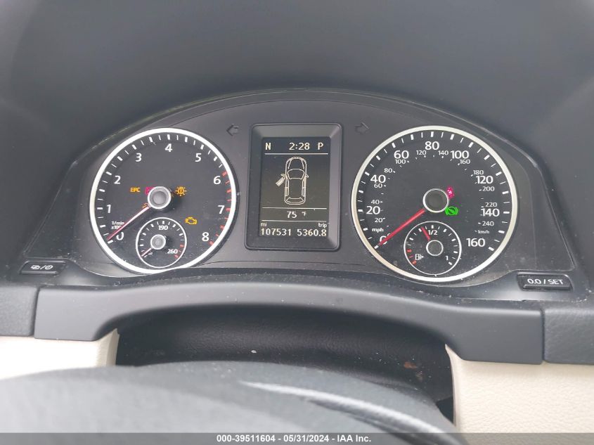 2014 Volkswagen Tiguan Sel VIN: WVGAV3AX6EW087115 Lot: 39511604