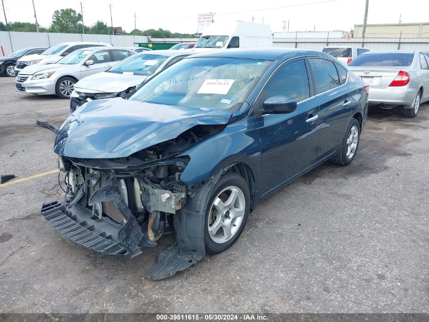 2015 Nissan Sentra Sv VIN: 3N1AB7APXFY258854 Lot: 39511615