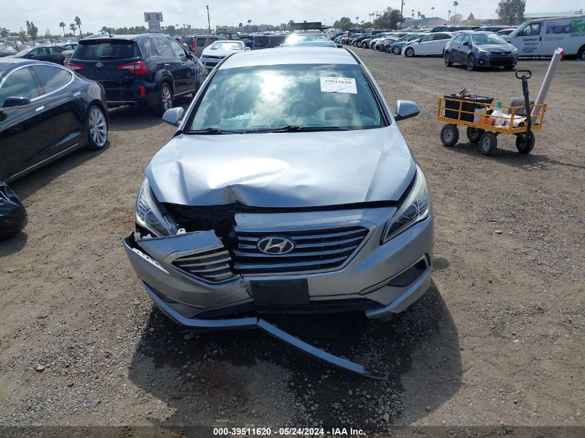 2016 Hyundai Sonata Se VIN: 5NPE24AF1GH369070 Lot: 39511620