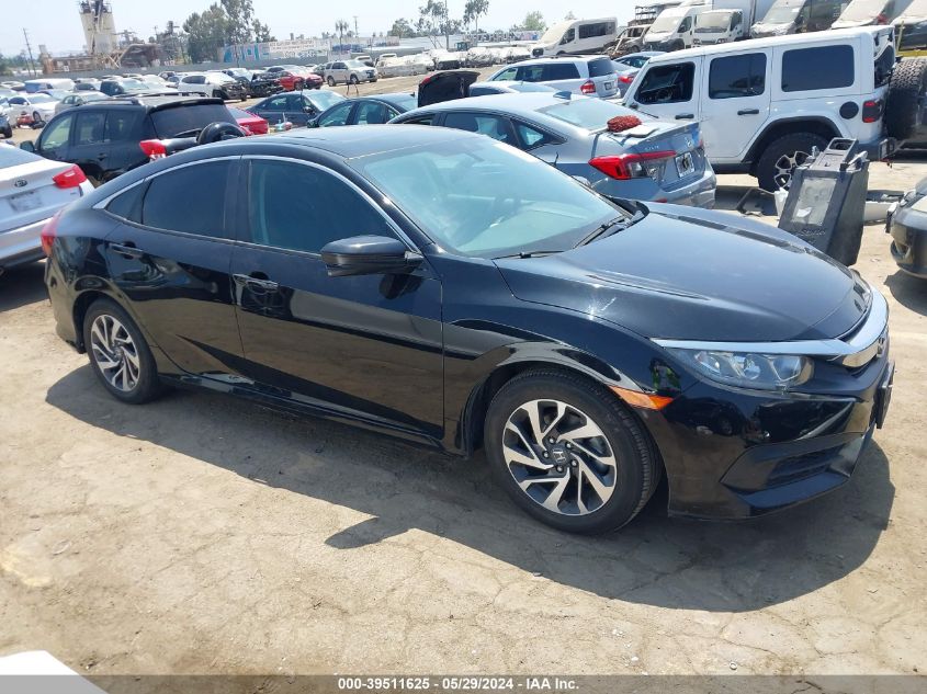 2018 Honda Civic Ex VIN: 2HGFC2F74JH543710 Lot: 39511625