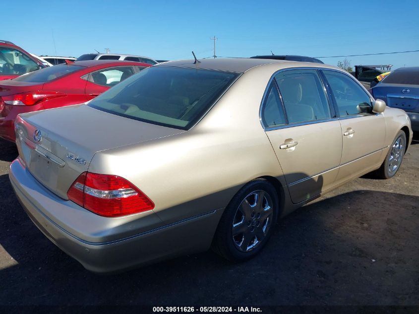 2004 Lexus Ls 430 VIN: JTHBN36F740159559 Lot: 39511626