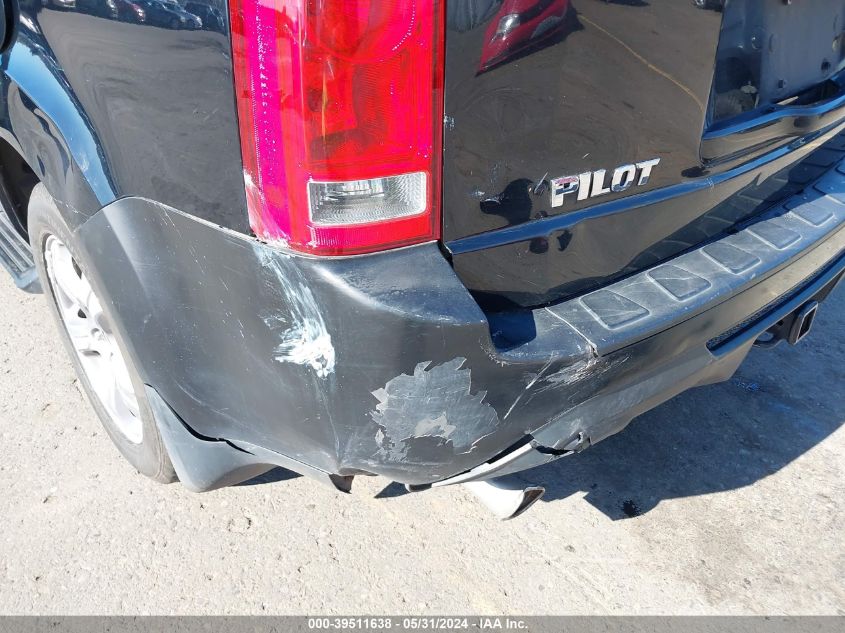 2013 Honda Pilot Ex-L VIN: 5FNYF4H55DB075535 Lot: 39511638