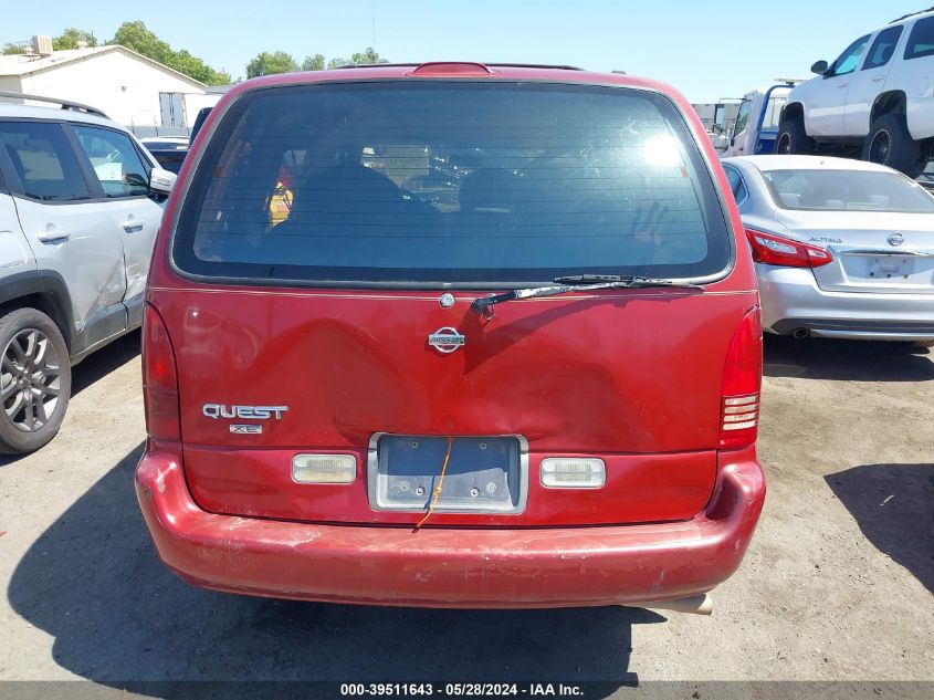 1997 Nissan Quest Gxe/Xe VIN: 4N2DN1119VD820431 Lot: 39511643