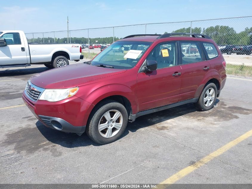 2010 Subaru Forester Xs VIN: JF2SH6BC9AH789037 Lot: 39511660