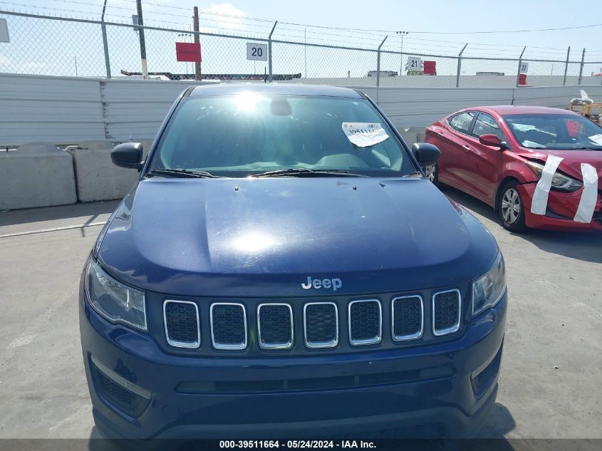 2018 Jeep Compass Sport Fwd VIN: 3C4NJCAB0JT488035 Lot: 39511664