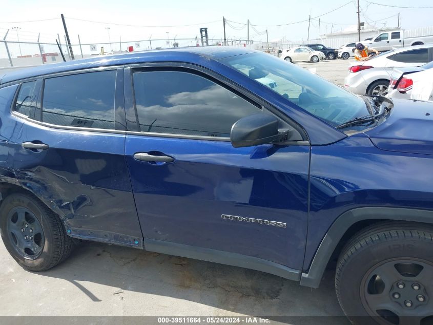 2018 Jeep Compass Sport Fwd VIN: 3C4NJCAB0JT488035 Lot: 39511664