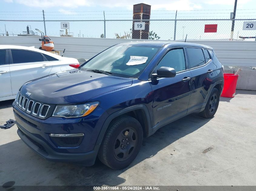 2018 Jeep Compass Sport Fwd VIN: 3C4NJCAB0JT488035 Lot: 39511664