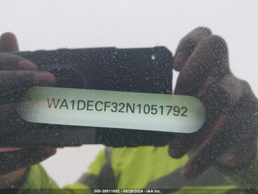 2022 Audi Q3 Premium 45 Tfsi S Line Quattro Tiptronic VIN: WA1DECF32N1051792 Lot: 39511692