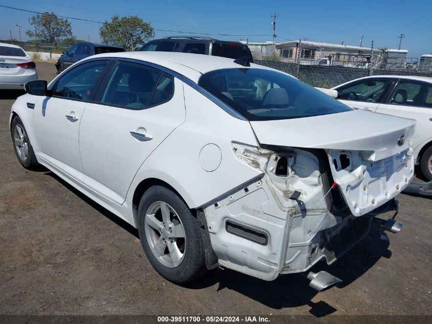 2015 Kia Optima Lx VIN: KNAGM4A77F5598540 Lot: 39511700