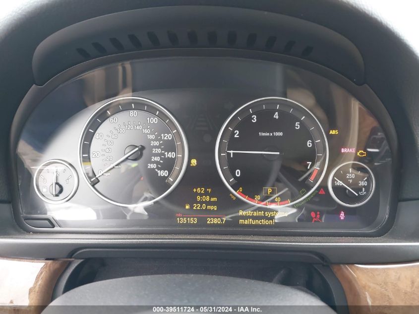 2011 BMW 528I VIN: WBAFR1C54BC738167 Lot: 39511724