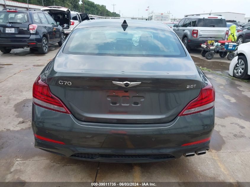 2020 Genesis G70 2.0T Rwd VIN: KMTG44LA0LU055576 Lot: 39511735