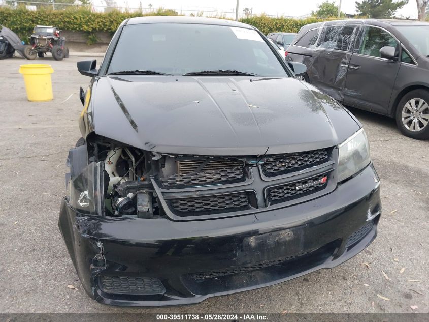 1C3CDZAB8EN188187 2014 Dodge Avenger Se