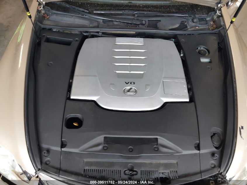 2008 Lexus Ls 460 VIN: JTHBL46F285058756 Lot: 39511752