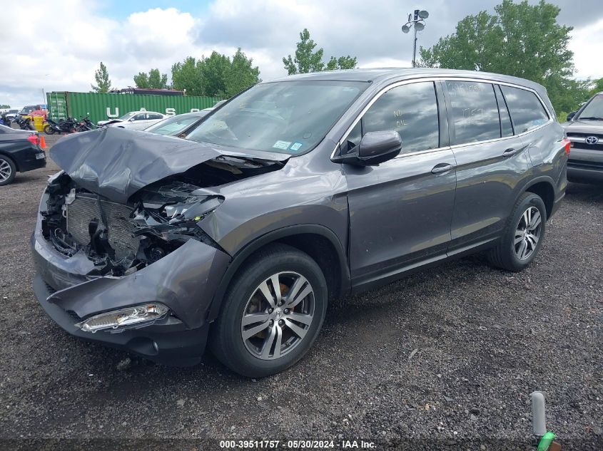 2016 Honda Pilot Ex-L VIN: 5FNYF6H54GB007663 Lot: 39511757