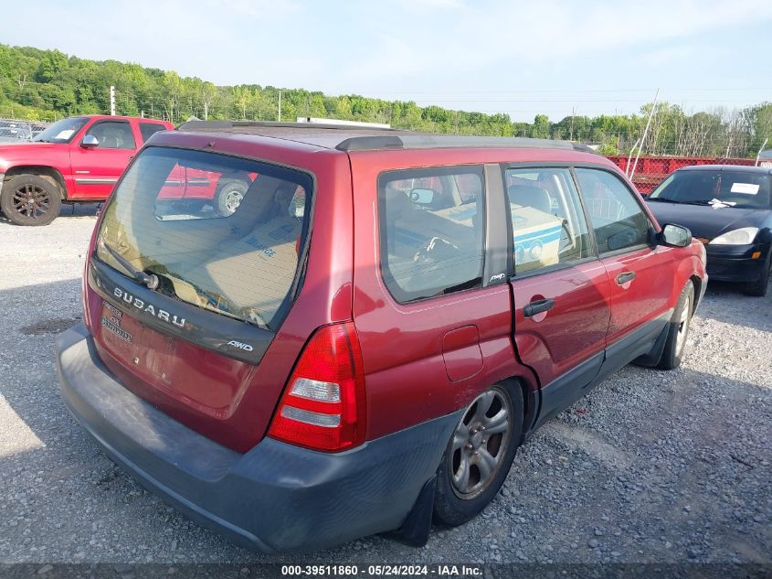 2004 Subaru Forester 2.5X VIN: JF1SG63654H748795 Lot: 39511860