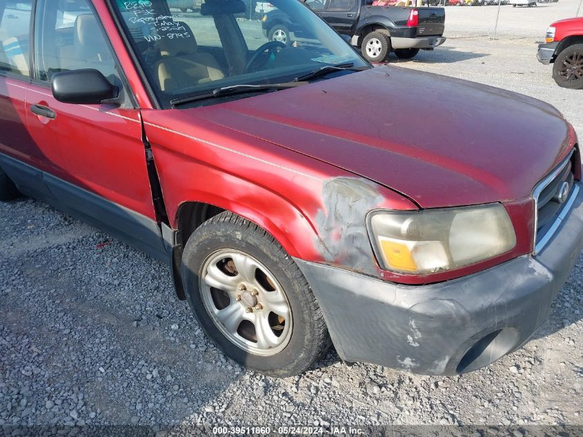 2004 Subaru Forester 2.5X VIN: JF1SG63654H748795 Lot: 39511860